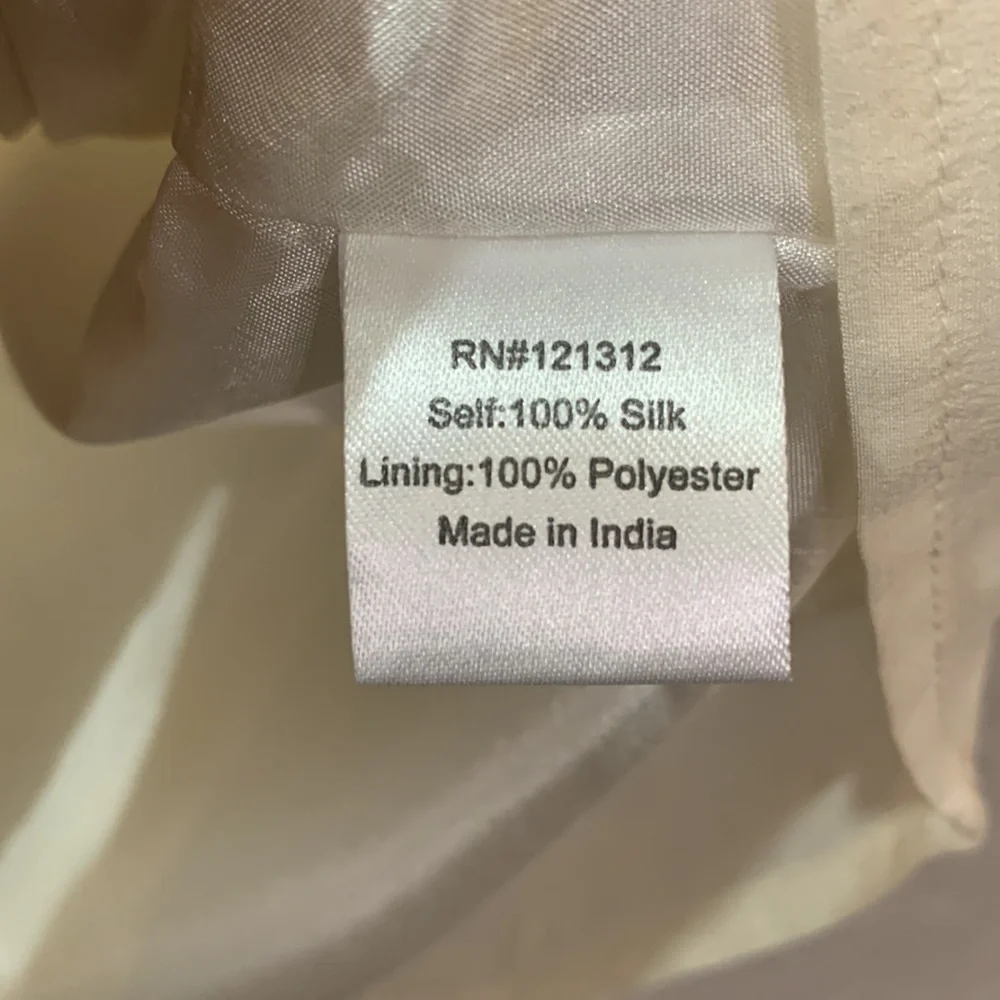 Gryphon NEW 100% Silk Cocktail Dress White Medium Beaded Neckline Flirty Party - Picture 6 of 12